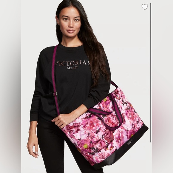 Victoria's Secret Handbags - VICTORIA'S SECRET Quilted Nylon Weekender Bag NWT